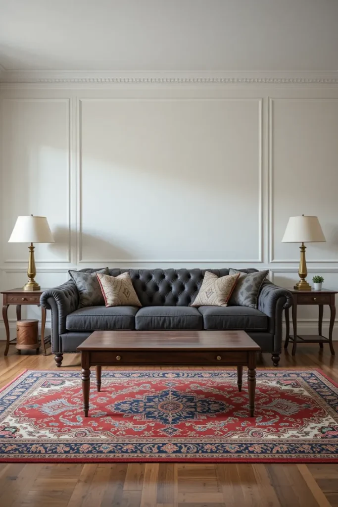 a tufted Sofa