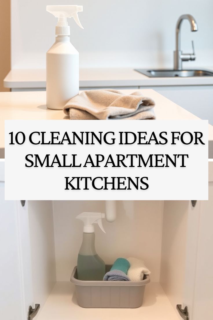 10 Cleaning Ideas for Small Apartment Kitchens - Comfy Nesting